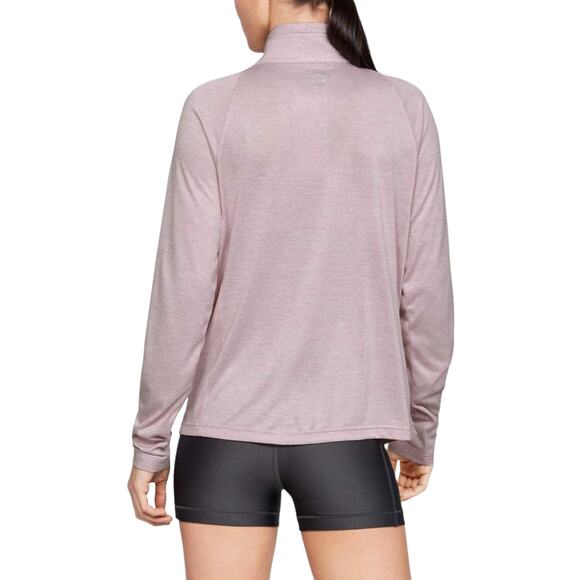 Under Armour Pink Fog UA Tech Twist Full Zip Sweatshirt - Picture 4 of 13